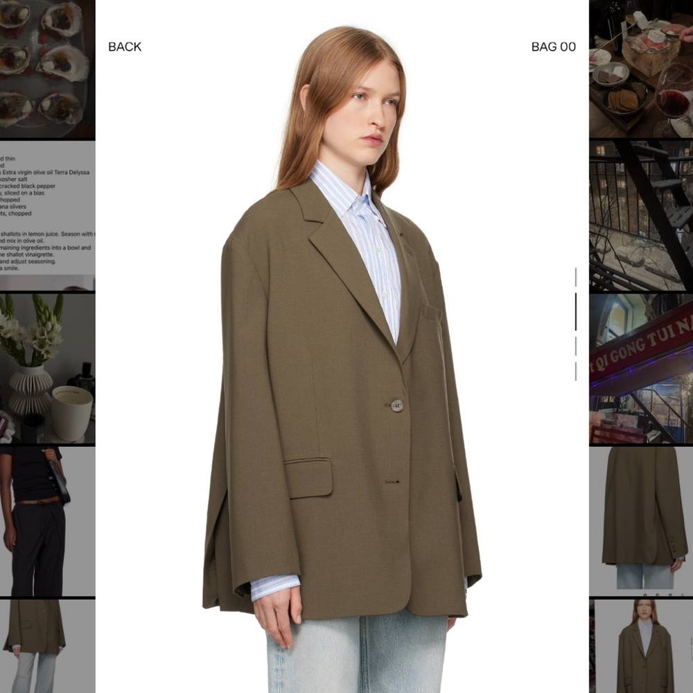 The Frankie Shop Bea Oversized Blazer